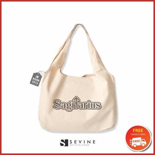 New Arrival Sevine Tote Bag Kanvas Bonnie Tas Wanita Kuliah Fashion Laptop Totebag Aesthetic Zodiac 