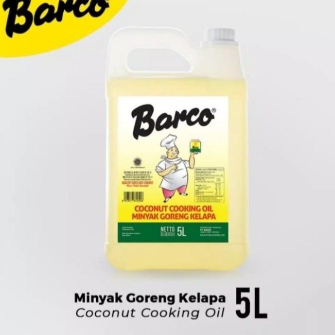 

TERBARU BARCO MINYAK GORENG KELAPA MURNI COCONUT COOKING OIL JERIGEN 5 LITER !!!!!