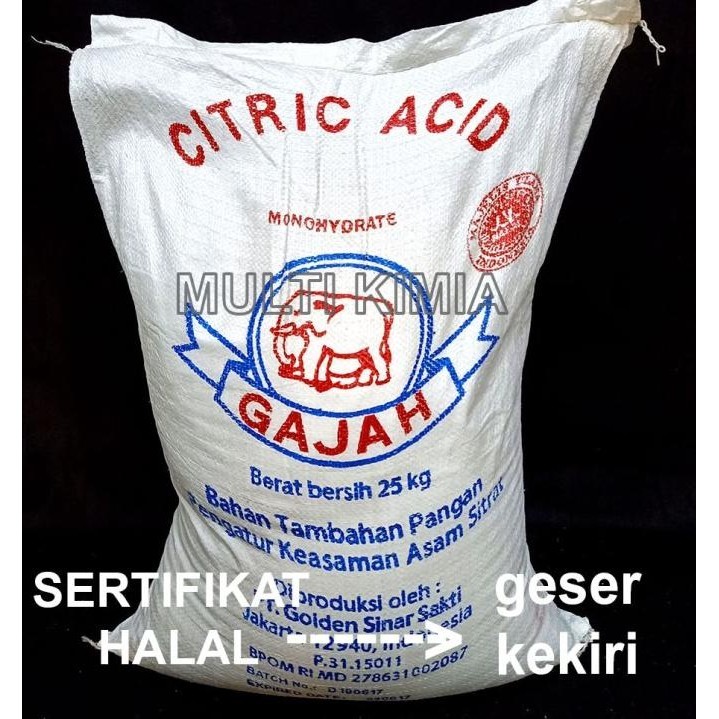 

READY STOCK CITRIC ACID MONOHYDRATE / ASAM SITRAT CAP GAJAH 1KG !!!!!