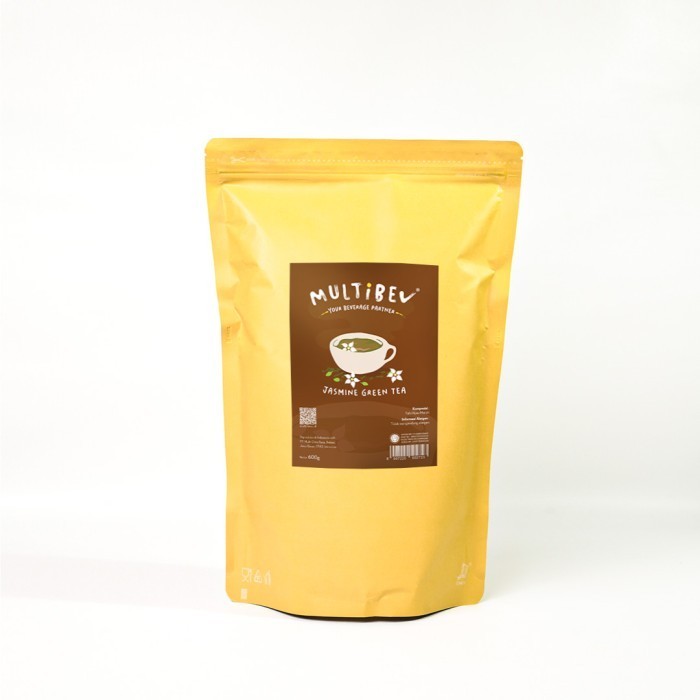 

Multibev Jasmine Green Tea, Bubuk Halal Minuman Kekinian ala Kafe