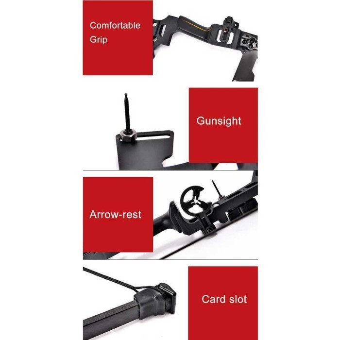 Busur Pemula Dewasa 1 Set Hunting Archery Bow Merk TaffSPORT -