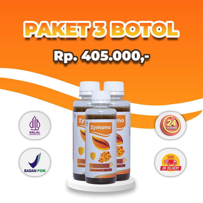 

ZYMUNO - Madu Herbal Bantu Imunoterapi Kanker Paket 3 Botol