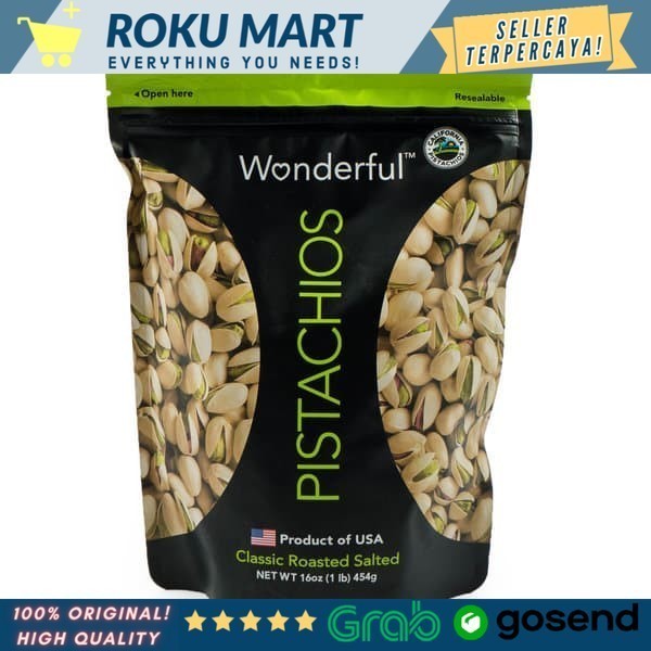 

Wonderful Kacang Pistachio classic roasted salted 454 g