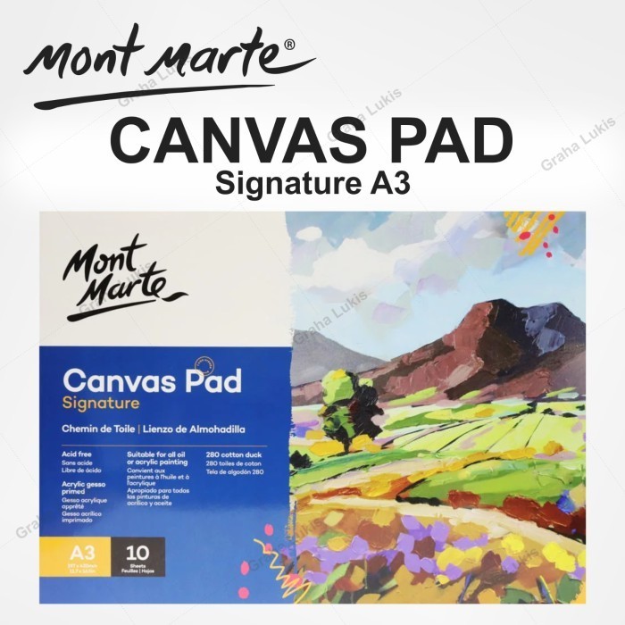 

CANVAS PAD MONT MARTE ACID FREE A3