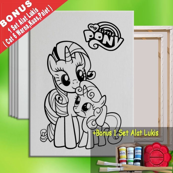 

KANVAS LUKIS MELUKIS KARAKTER MY LITTLE PONY EQUESTRIA TALES
