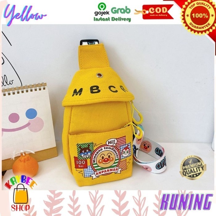 Tas Selempang Sling Bag Anak Laki Perempuan Kter Anpanman