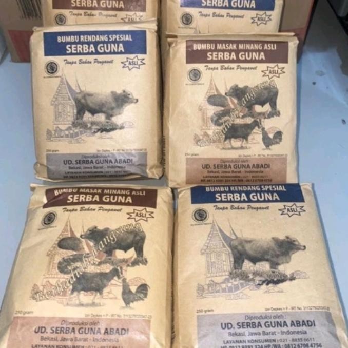 

len Bumbu Rendang Serba guna 1000gram @kemasan 250gram