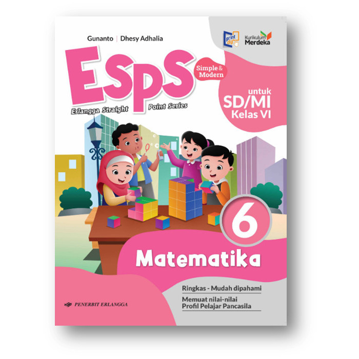 BUKU ESPS MATEMATIKA SD/MI KELAS 6 KURIKULUM MERDEKA (BARU DAN ORIGINAL)