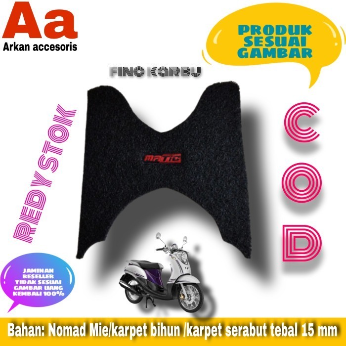 Karpet Motor Yamaha Fino Karbu/Fino Lama/Karpet Alas Kaki Motor