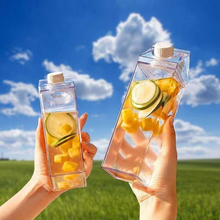 SALE BOTOL TEMPAT AIR MINUM DINGIN KULKAS 1 LITER SUSU JUS PREMIUM