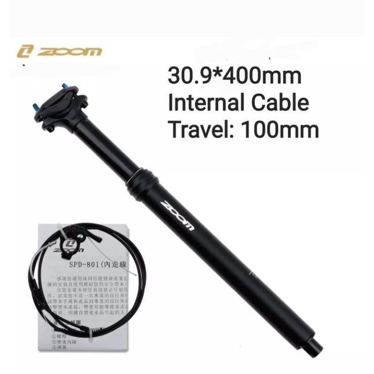 Premium Zoom Dropper Seatpost 30.9 mm Internal Cable Seatpost Sepeda Remote Kabel Dalam