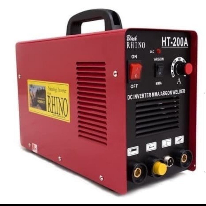 Mesin las argon Rhino HT 200/travo las Tig 200a rhino merah