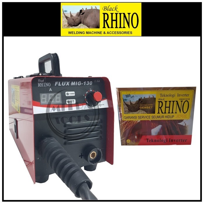 RHINO Travo Las Mig 130 Flux Mesin Las Mig-130