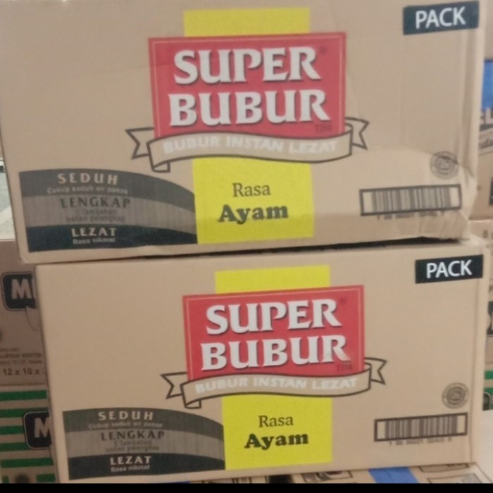 Super Bubur Rasa Ayam Dus ( Isi 40 Pcs X 45 Gr )
