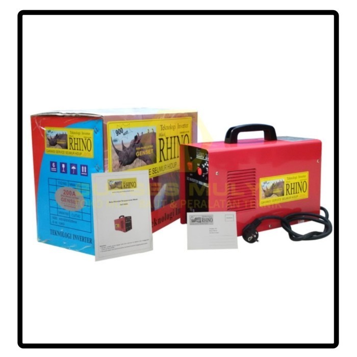 Mesin Las Listrik 200 A Travo Trafo las Inverter Rhino MMA 200A 900W