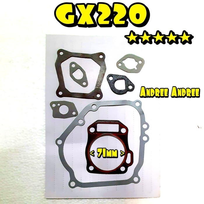 +++++] GX220 Gasket Cylinder Head Set Paking Komplit 170F Honda GX-220 GX 220