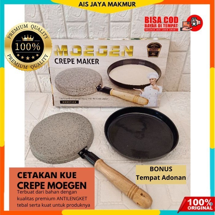 Moegen Crepe Maker / Wajan Kwalik Moegen/Cetakan Crepe Moegen Original