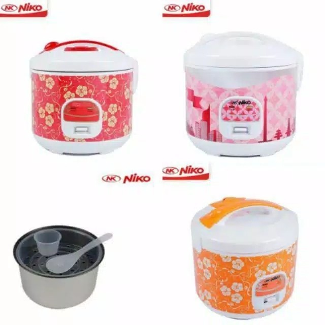 Rice Cooker Niko 1,2 Liter Nk 12 Btq / Ws / Bg