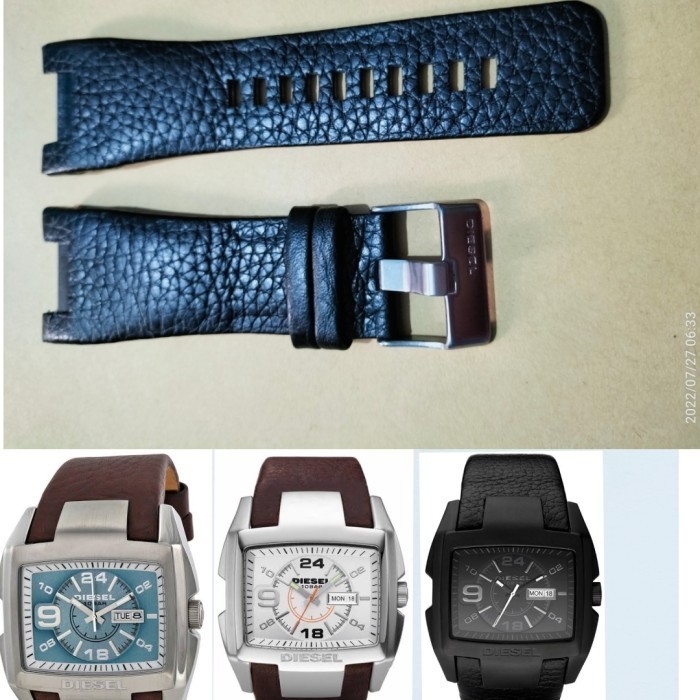 STRAP TALI JAM TANGAN DIESEL DZ-1216 TALI KULIT DIESEL 1216 1273 4246 BARU