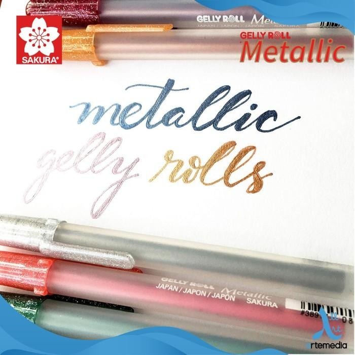 

Pulpen Warna Sakura Gelly Roll Metallic Color Gel Pen Bolpen Import