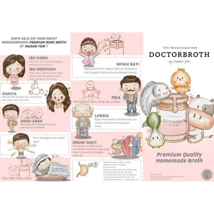

DOCTOR BROTH - PREMIUM CHICKEN (KENTAL) BONE BROTH / KALDU MPASI TF
