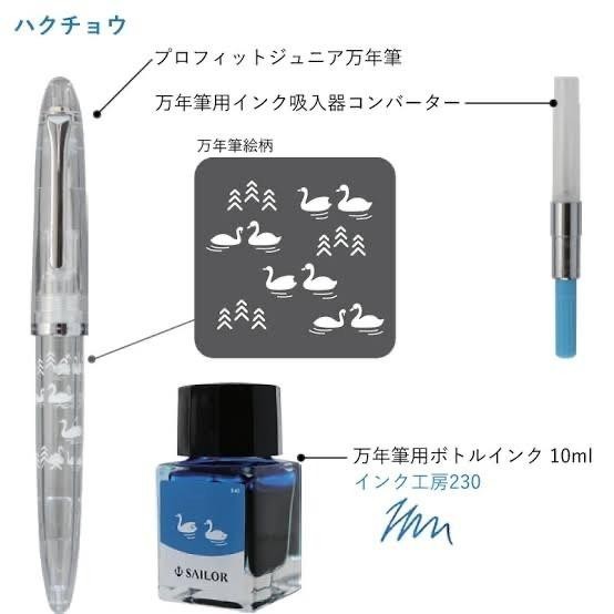 

Sailor 1911 Profit Junior +10 Minamo Fountain Pen Starter Set Import