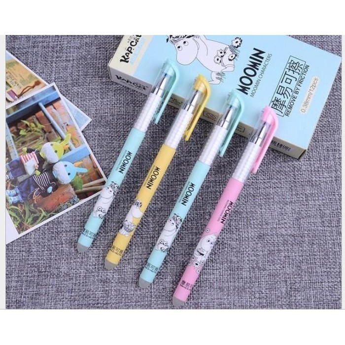 

Erasable pen pulpen bisa dihapus Moomin 1box isi 12pcs Import