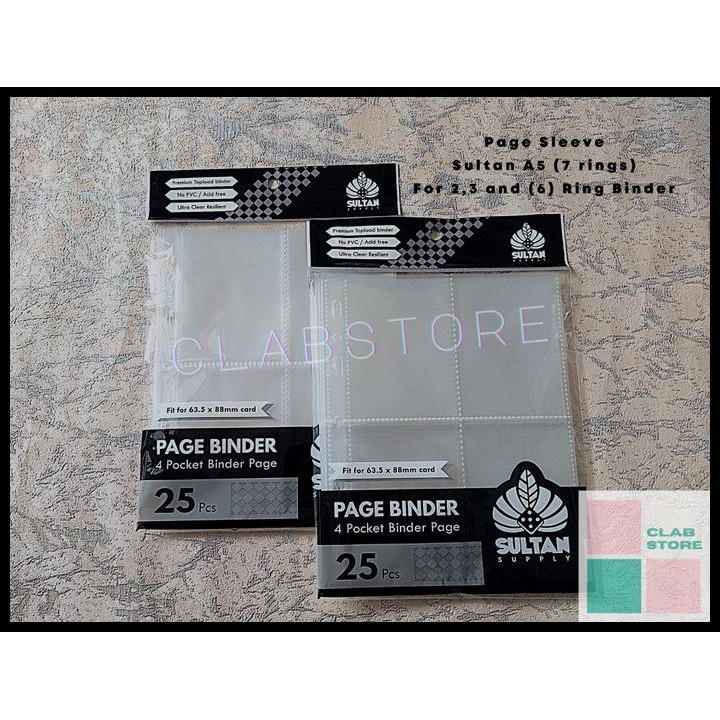 

DISKON SULTAN A5 4P 8P PAGE BINDER 4 POCKET RING ALBUM KPOP SLEEVE BINDER !!!