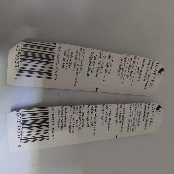 

refil sheaffer bolpoin 2 unit original Import