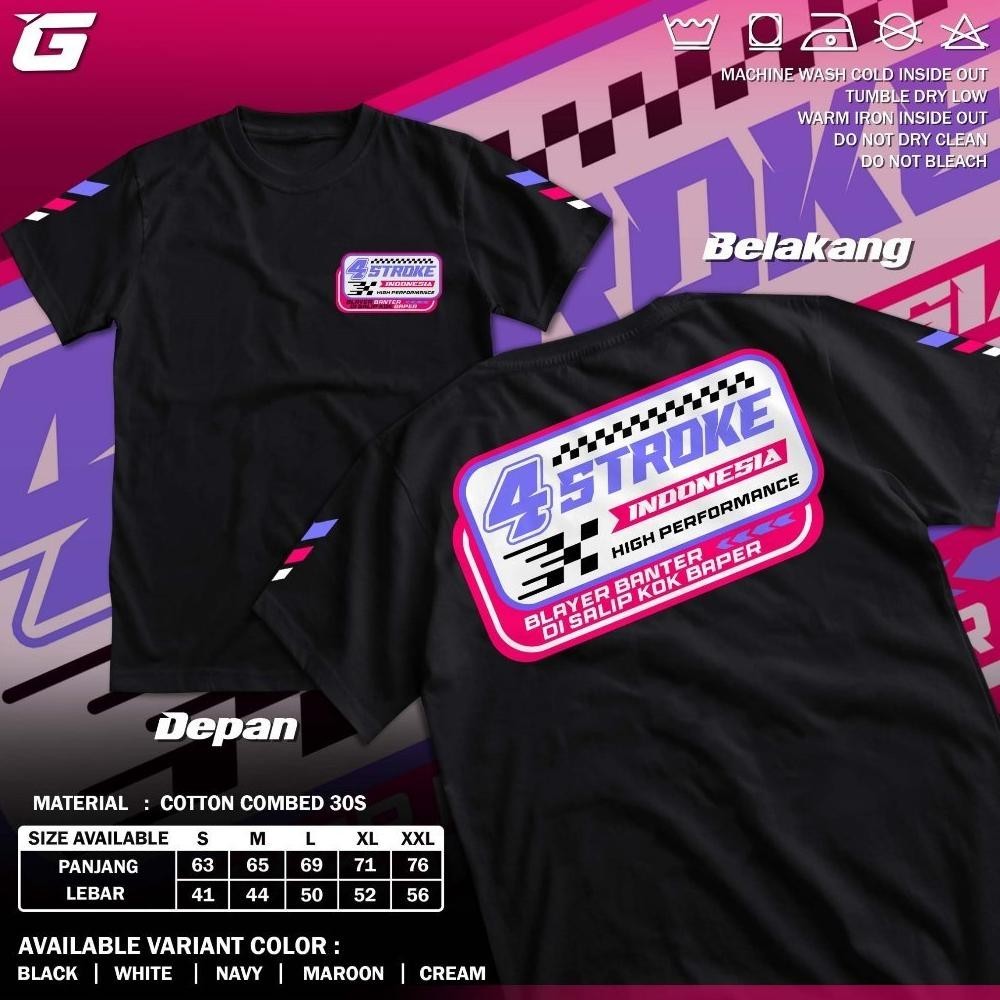 Sale Kaos 4 Stroke Indonesia Blayer Banter Disalip Baper Distro Racing 4 Tak Four Stroke 4 Stroke En