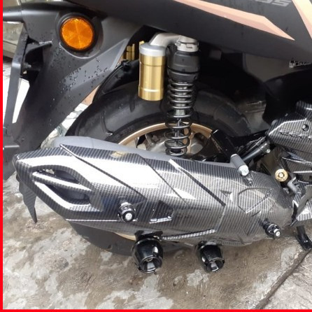 Cover Knalpot Nmax 2020 Carbon - Tutup Knalpot Nmax 2020 Karbon