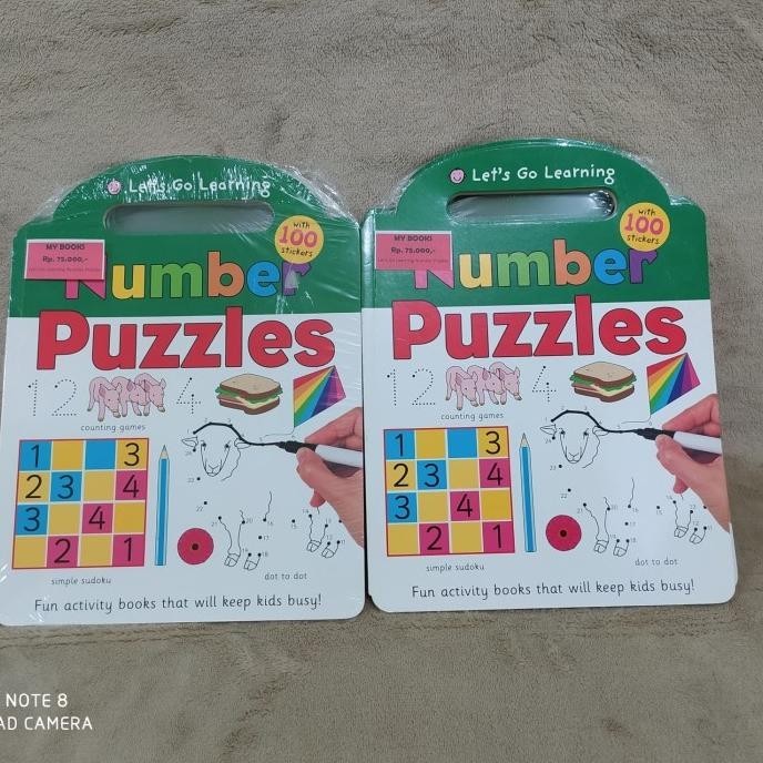 Import Book Activity Book for Children - Number Puzzles
