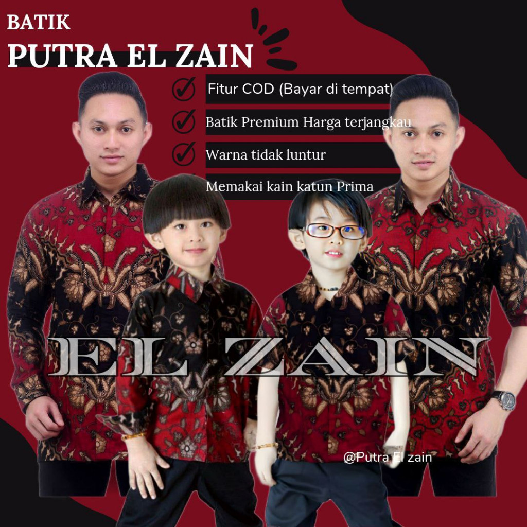Batik Couple // Batik Keris Maron TERBARU Couple sweet couple batik ayah dan anak cowok BATIK MERAH
