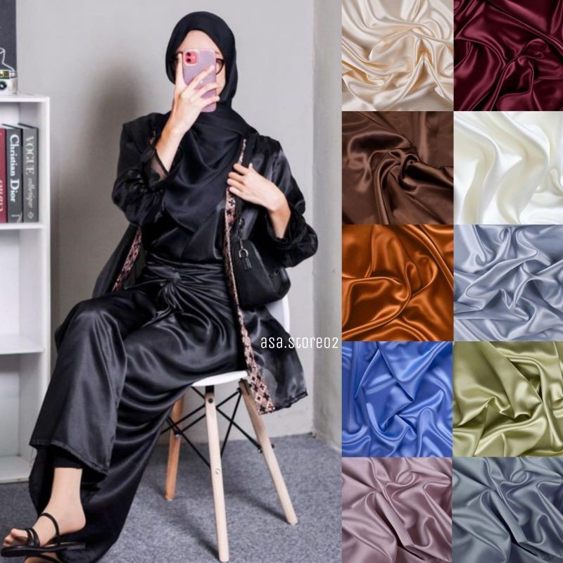 Rok Lilit // Rok Lilit Instan Satin Silk Premium Wrap Skirt/Rok Lilit Polos Instan