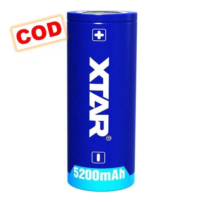 Baterai 26650 Rechargeable 3.6V 5200mAh 1 PCS untuk Senter Kamera Li-Ion