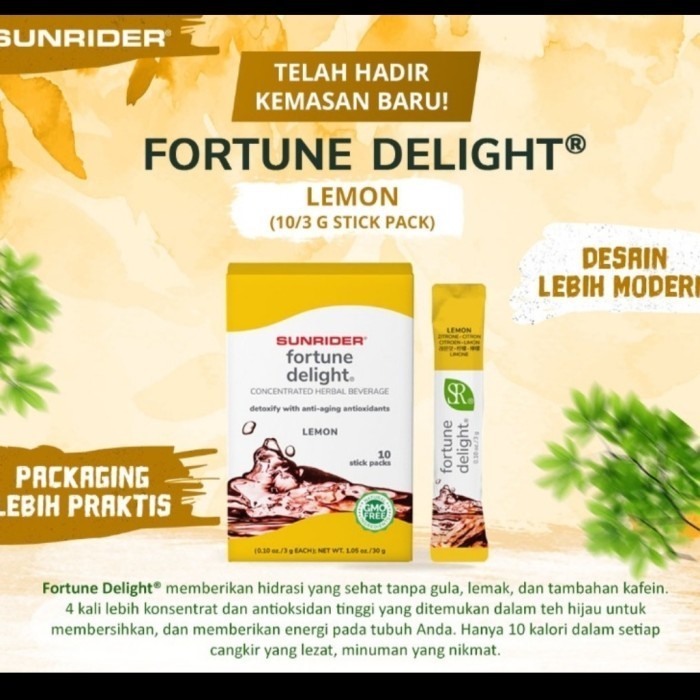 

Fortune Delight GreenTea Herbal Membersihkan Radikal Bebas Made in USA