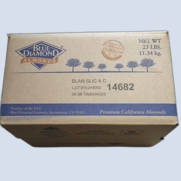 

almond slice blue diamond1 karton 11,34 kg