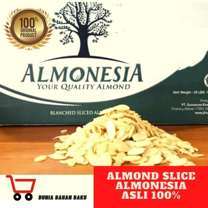 

Almond slice Almonesia 500 g / 1 kg ASLI 100% ALMONESIA