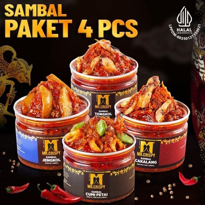 

Paket Sambal Mr.Crispy/Paket Sambal 4 Pcs KM