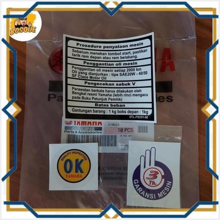

[BQG] STICKER OK GARANSI 3 TAHUN PROSEDUR BAHAN SEPERTI ORI
