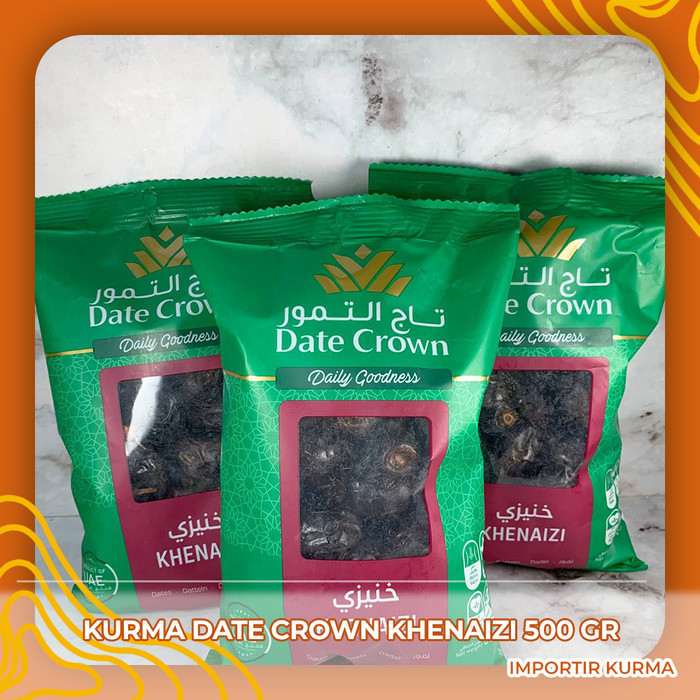 

Ready stock] KURMA DATE CROWN 500gr KHENAIZI ORIGINAL PREMIUM