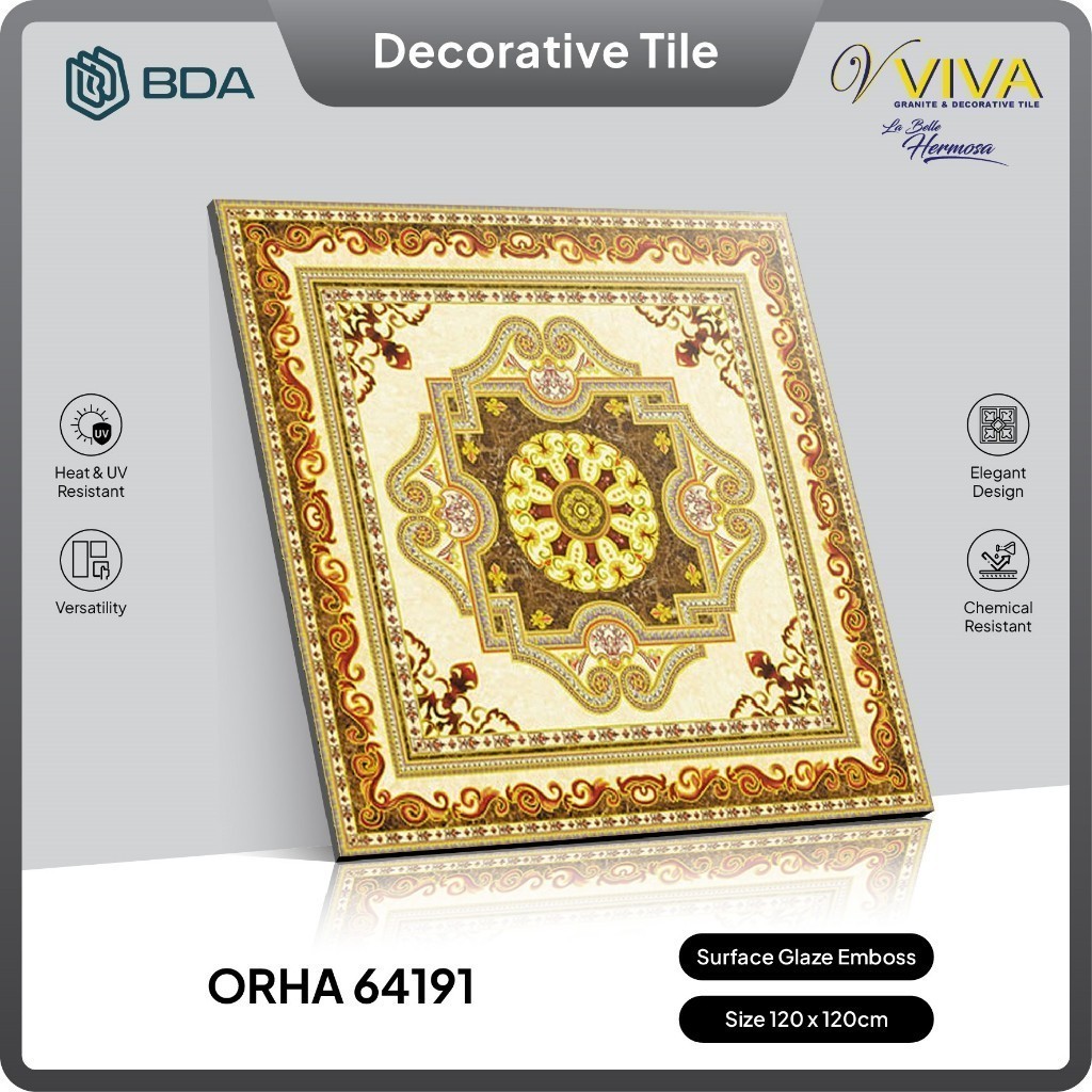 BDA Granite Tile Granit Pola Granit Dekorasi 120x120 64191