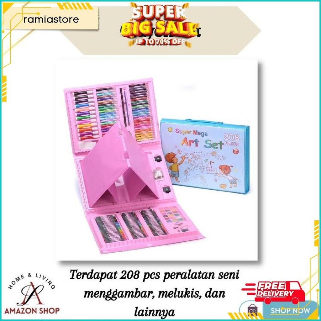 

Set Crayon 208 150 Pc / Krayon Mewarna Alat Menggambar Dan Mewarnai Anak Gratis Ongkir