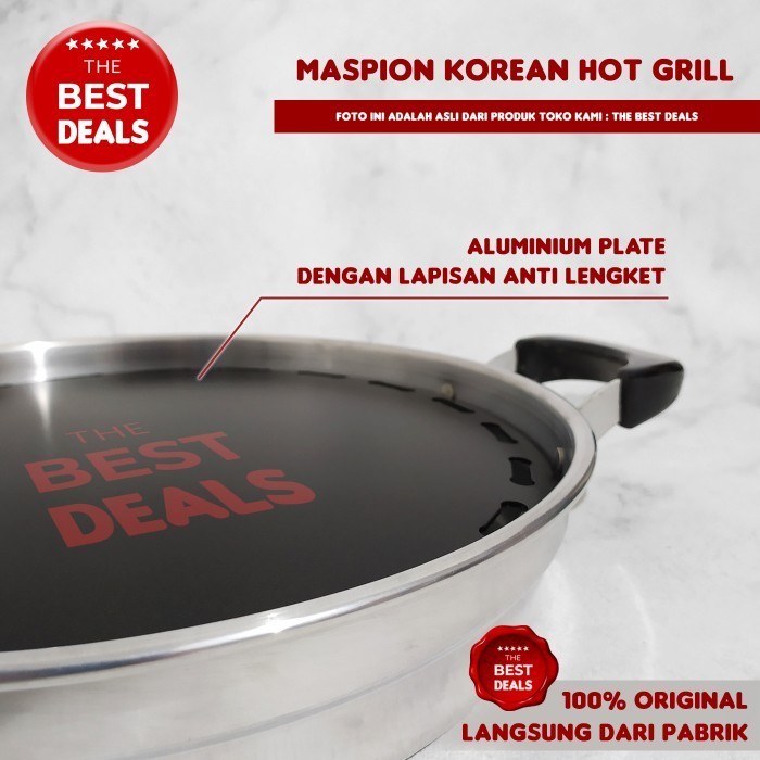 """""] Grill Pan Maslon / Panggangan Maspion Korean Hot Grill Anti Lengket