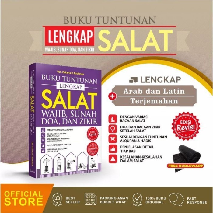 

BUKU TUNTUNAN LENGKAP SHALAT WAJIB -SHOLAT SUNNAH DOA DZIKIR