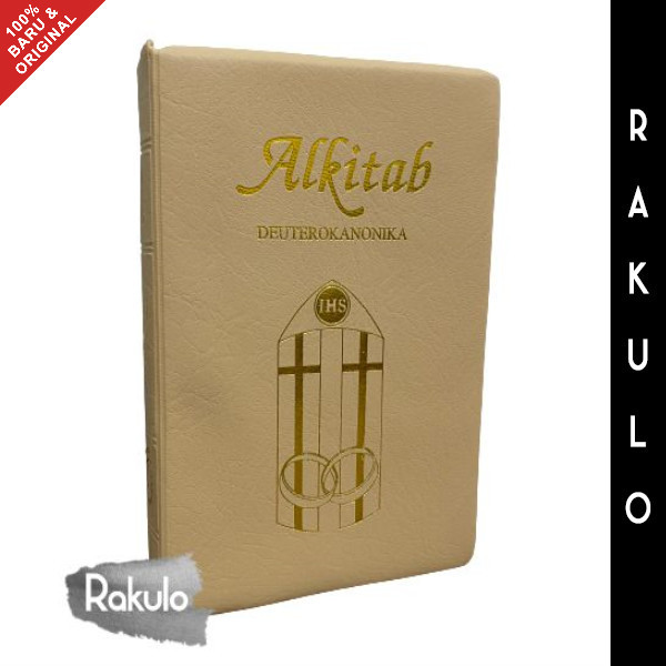 

Alkitab Wedding Pernikahan Katolik okanonika Gold Emas LBI 052