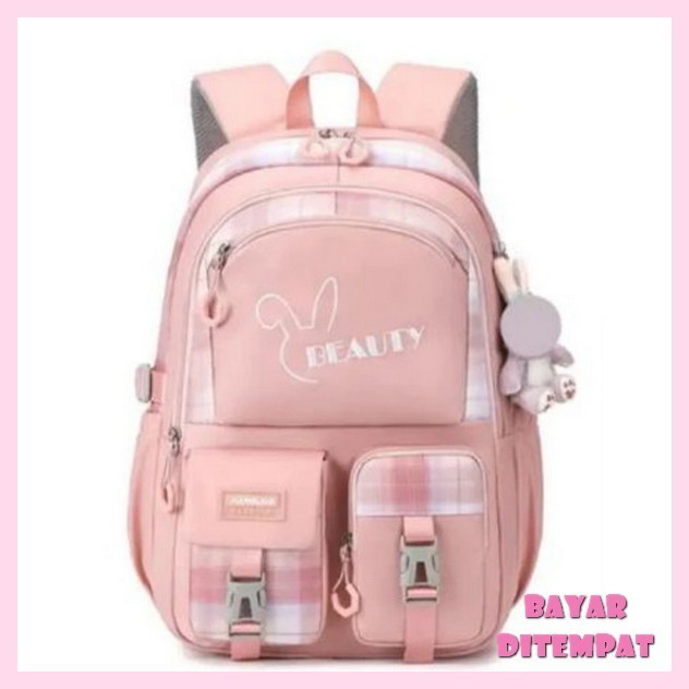 Renasel Perempuan Terlaris Ransel Anak Smp Sma Back Pack Import Cewek Multifungsi Tas Punggung Popul