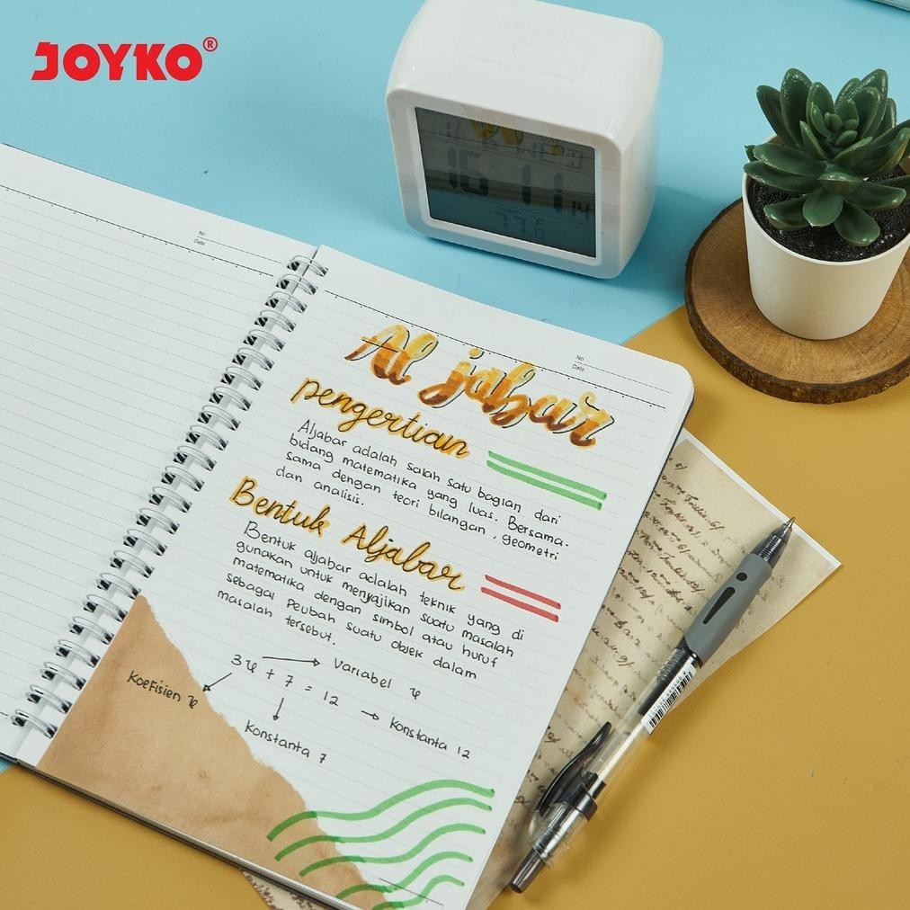 

[Promo][Cod][Gratis Ongkir] Ruled Notebook Diary Agenda Buku Catatan Bergaris Joyko Nb-690