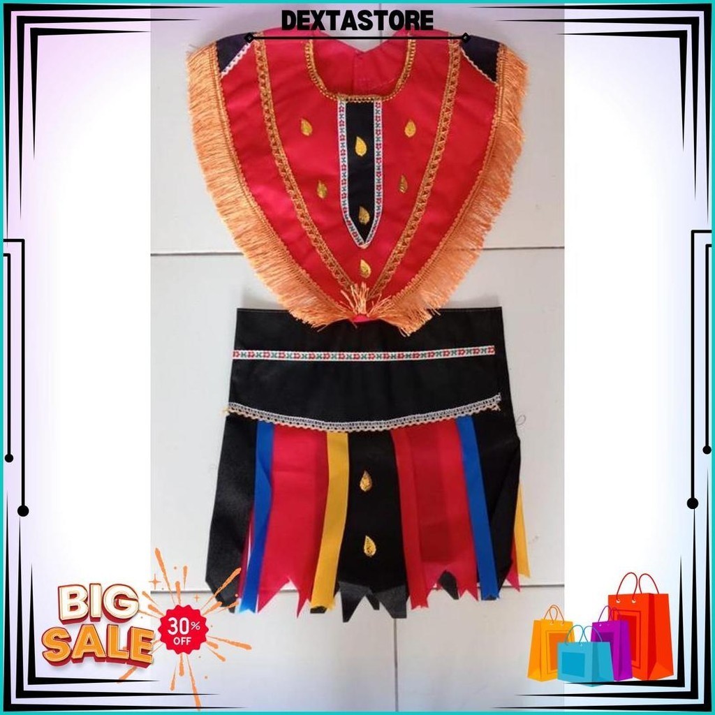 (Bisa Cod)Kostum Dayakan/ Topeng Ireng Gratis Ongkir