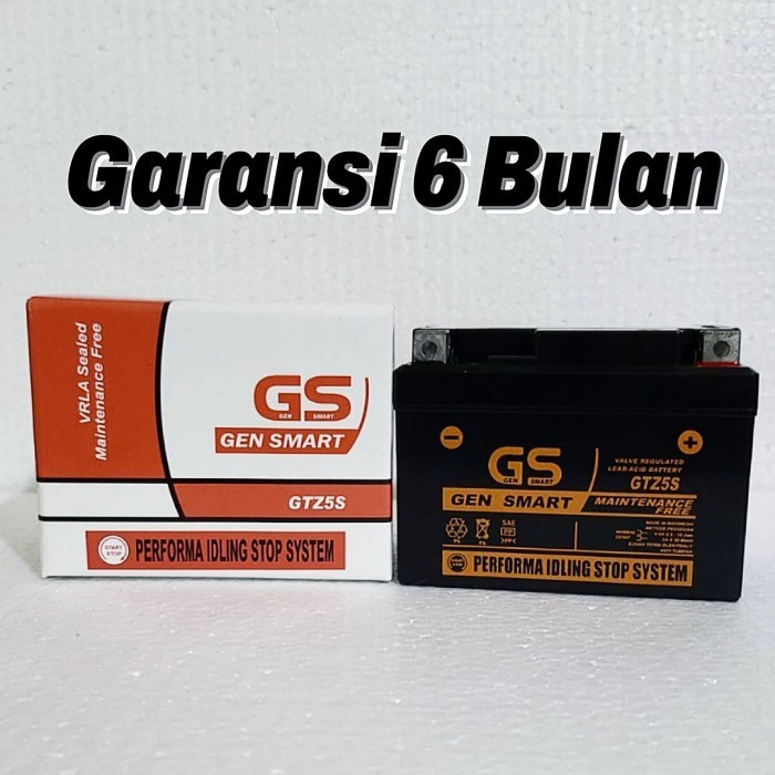 Aki Motor Megapro Gtz5S Gs Accu Kering